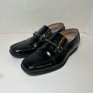 Florsheim Kid’s Reveal Bit Slip-On Loafers Black Dress Shoes Size 5
